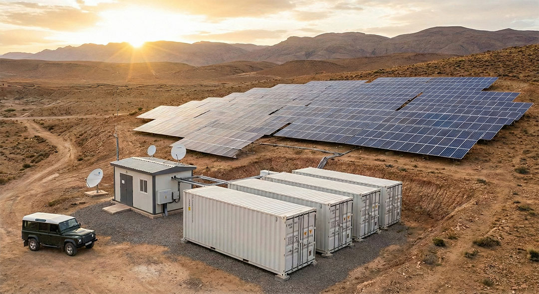 Remote microgrid installation